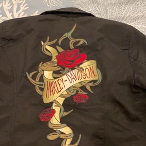 Women’s size XS embroidered Harley Davidson jacket